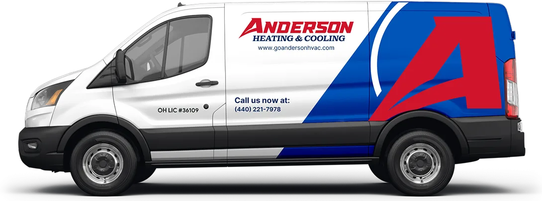Anderson Heating & Cooling service van
