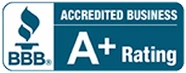 BBB Accredited Business, A+ rating